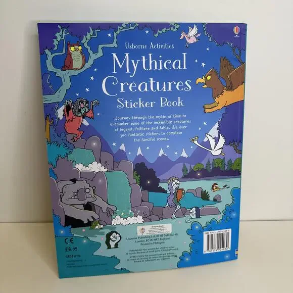Usborne Activities Mythical Creatures Sticker Book - Picture 3 of 7